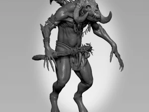 Patung Ram Wendigo Model 3D