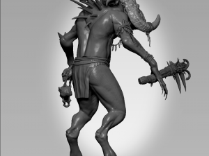 Wendigo Ram Sculpt Modèle 3D