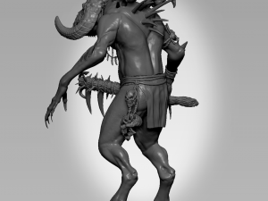 Wendigo Ram Sculpt Modèle 3D