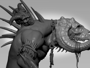 Wendigo Ram Sculpt Modèle 3D
