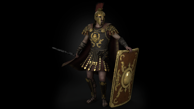 Rome Centurion Modelo 3D .c4d .max .obj .3ds .fbx .stl .blend 