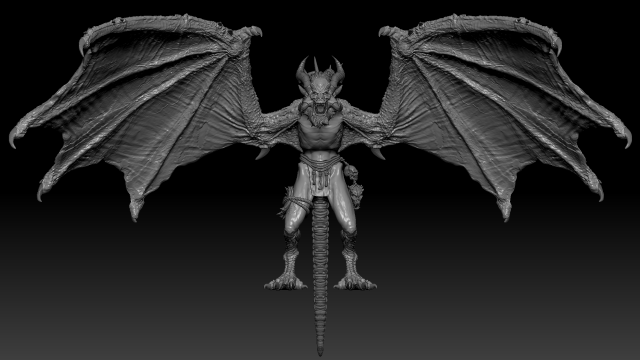 Harpy Vampire High Quality Sculpt 3D Model .c4d .max .obj .3ds .fbx .stl .blend 