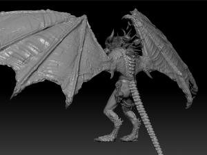 Harpy Vampire High Quality Sculpt 3D Model