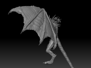 Harpy Vampire High Quality Sculpt 3D Model