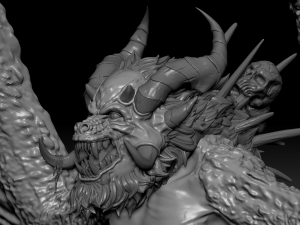 Harpy Vampire High Quality Sculpt 3D Model