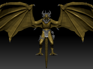 Harpy Vampire High Quality Sculpt 3D Model