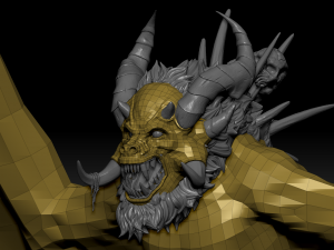 Harpy Vampire High Quality Sculpt 3D Model