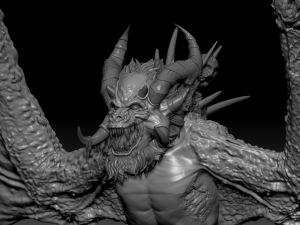 Harpy Vampire High Quality Sculpt 3D Model