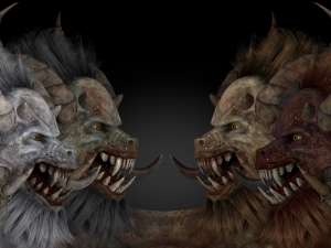 Harpy Vampire Low-poly Model 3D