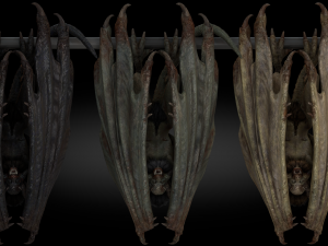 Harpy Vampire Low-poly Model 3D