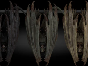 Harpy Vampire Low-poly 3D Model