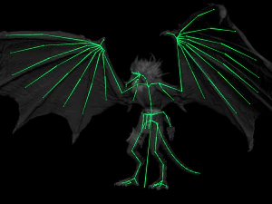 Harpy Vampire Low-poly 3D Model