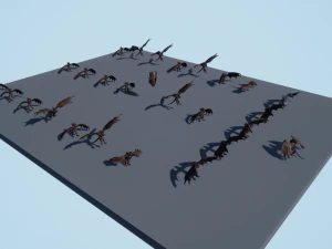 Harpy Vampire Low-poly 3D Model
