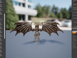 Harpy Vampire Low-poly 3D Model