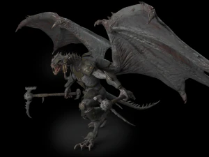 Guerriero Drago Modello 3D