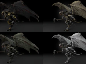 Dragon Warrior 3D Model