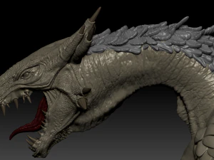 Dragon Warrior High Quality Sculpt 3D Model