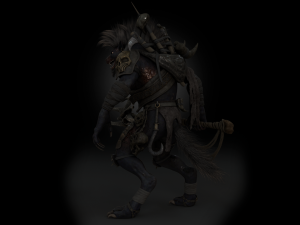 Gnoll Warrior Rigged Low Poly 3Dモデル