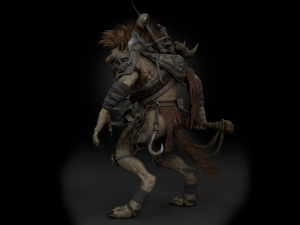 Gnoll Warrior Rigged Low Poly 3Dモデル