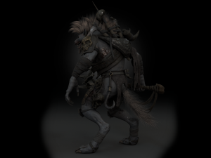 Gnoll Warrior Rigged Low Poly 3Dモデル