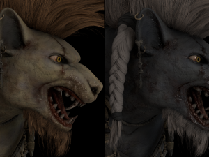 Gnoll Warrior Rigged Low Poly 3Dモデル