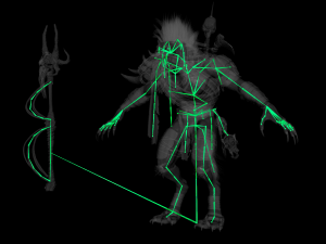 Gnoll Warrior Rigged Low Poly 3Dモデル