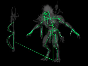 Gnoll Warrior Rigged Low Poly 3D Model