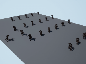 Gnoll Warrior Rigged Low Poly 3Dモデル