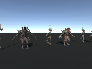 Gnoll Warrior Rigged Low Poly 3Dモデル