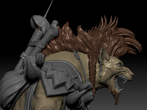 Gnoll Warrior Rigged Low Poly 3Dモデル