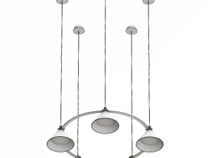 Zero Lumo Circle Pendant Light - Bold colors 3D Model