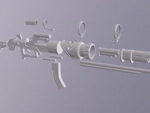 steampunk caitlyn rifle 3D Print Model