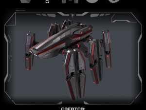 M53 Mako fan concept model 3D Model