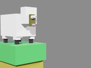 verr&uuml;ckte Schafe 3D Modell