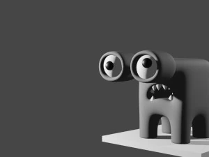 kleines Monster 3D Modell