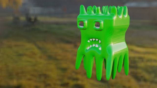 water monster 3Dモデル .c4d .max .obj .3ds .fbx .stl .blend 