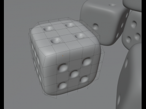 plastic dice cube 3D-Modell