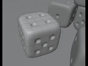 W&uuml;rfel aus Kunststoff 3D Modell