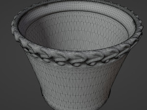 cast iron boiler and metal goblets 3D Model