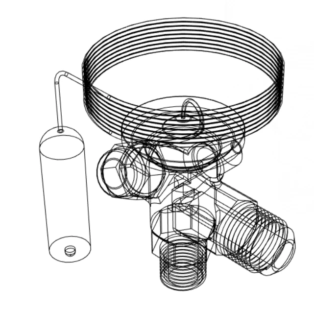 thermostatic expansion valve 3D Model .c4d .max .obj .3ds .fbx .stl .blend 