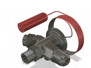 thermostatic expansion valve Modello 3D