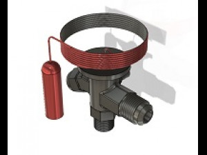 thermostatic expansion valve Modello 3D