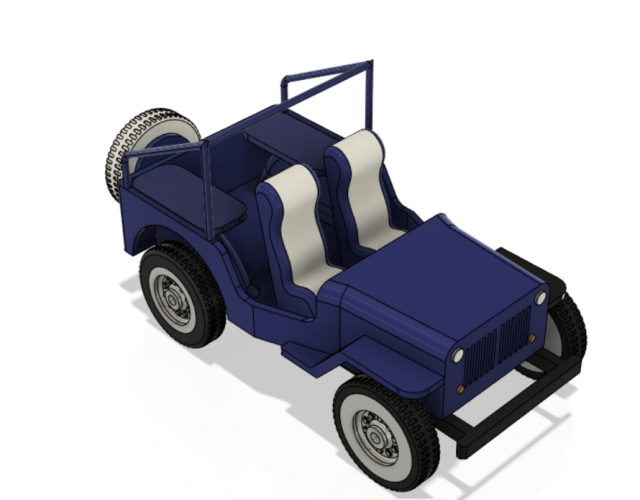 jeep 3D Model .c4d .max .obj .3ds .fbx .stl .blend 