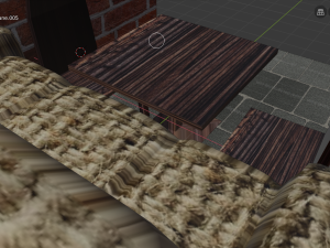 a cozy house with a sofa chairs and a table 3D 模型