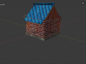 a cozy house with a sofa chairs and a table 3D 模型