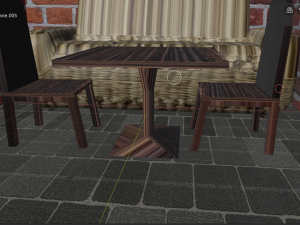 a cozy house with a sofa chairs and a table 3D 模型