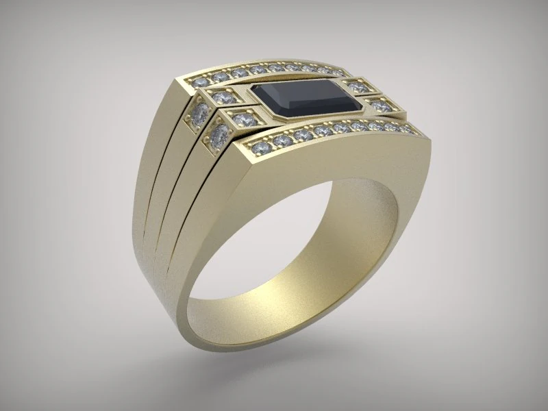 mens ring 001 3D Print Model .c4d .max .obj .3ds .fbx .stl .blend 