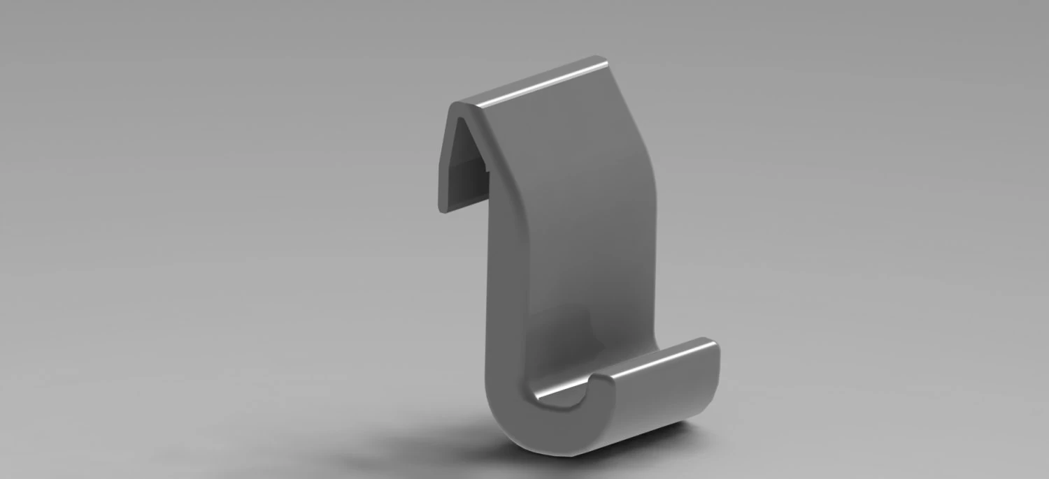 hook holder for mercedes sun shade 3D Print Model .c4d .max .obj .3ds .fbx .stl .blend 