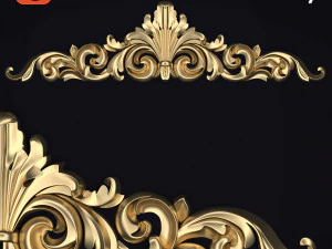 Ornamentschnitzerei 3D Modell