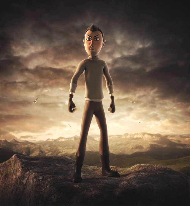 adventurer character Modello 3D .c4d .max .obj .3ds .fbx .stl .blend 